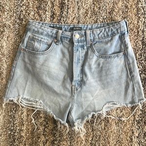 Size 8 Wild Fable Denim Shorts with a few light stains.